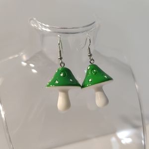Mushroom Dangle Earrings | Festival Earrings | Cute Earrings